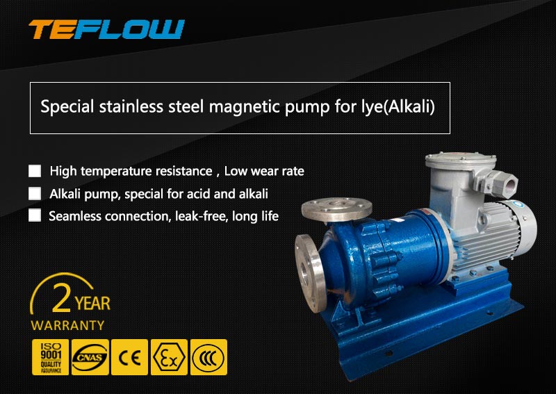 Corrosion resistant stainless steel pump